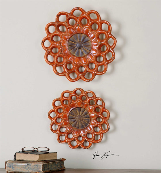 Carilla Wall Medallions, Set of 2