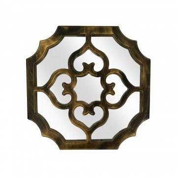 Decorative Bronze Sectioned Mirror