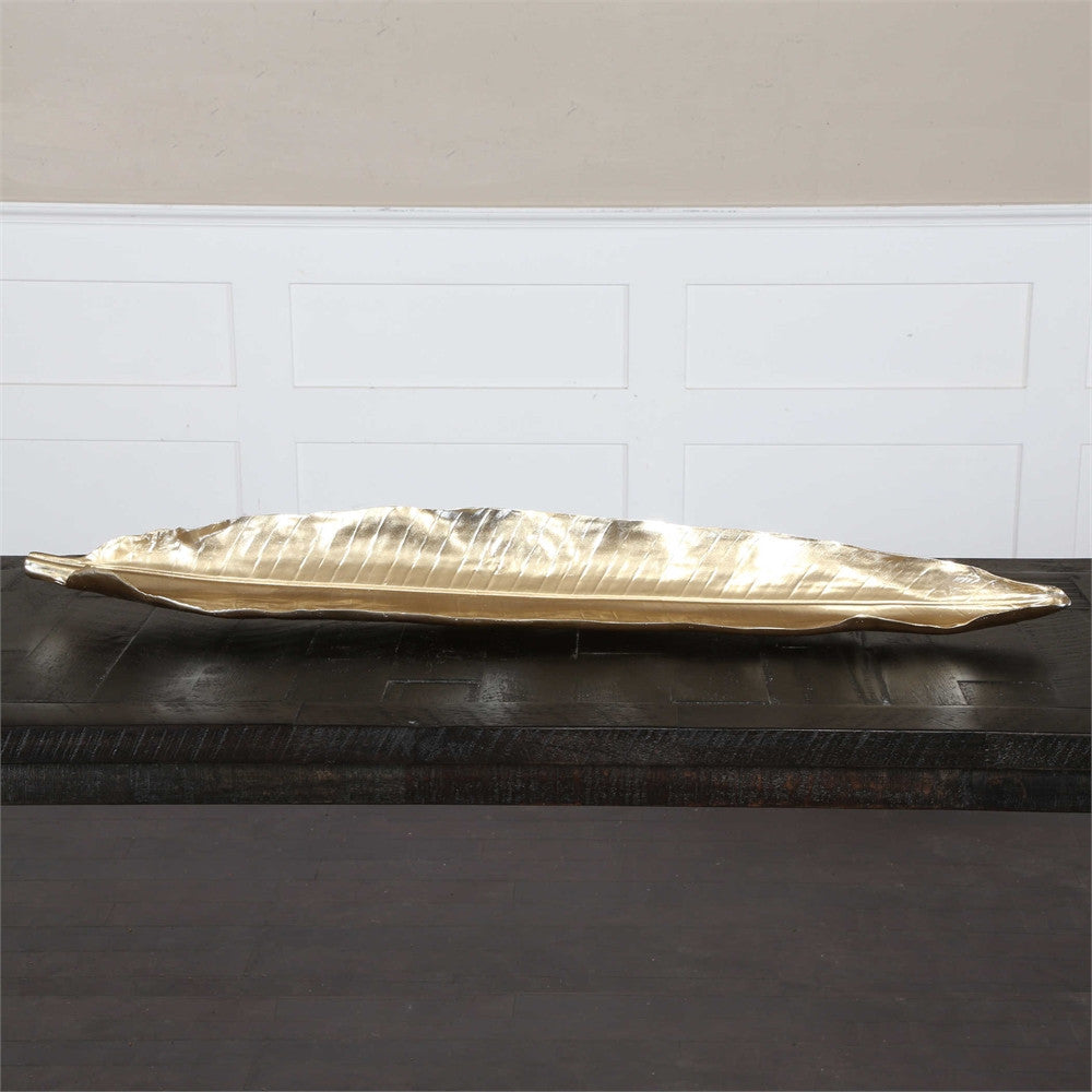 Gold Banana Leaf Tray