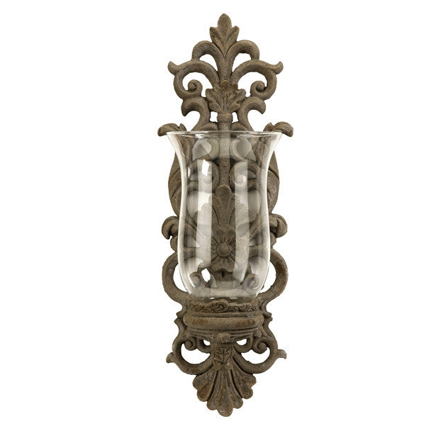 Grand Pollianna Wall Sconce with Glass Hurricane