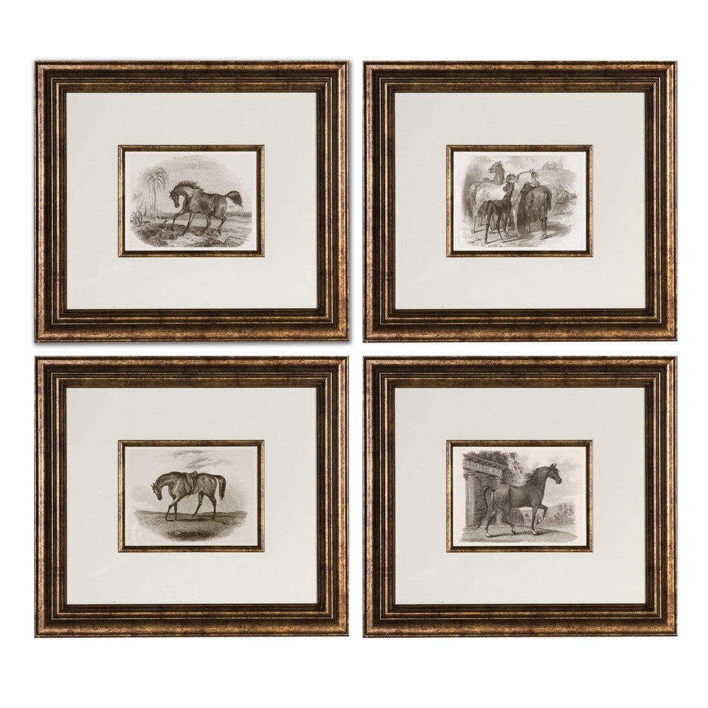For the Love of Horses, Wall Art, Set of 4