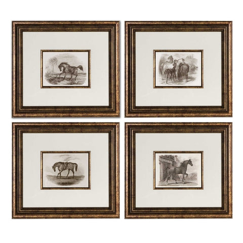 For the Love of Horses, Wall Art, Set of 4