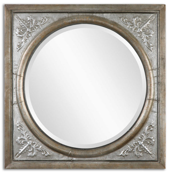 Ireneus Burnished Silver Mirror