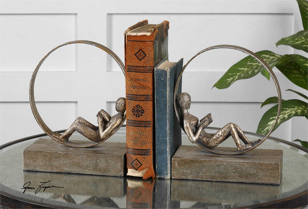 The Bibliophile, Set of 2 Bookends