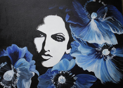 BLUE FLOWERS, NEETA PATHARE